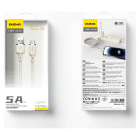 Dudao L7SC USB-A - USB-C cable 5A 1m - beige