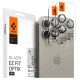 Spigen Optik.tR EZ Fit Camera Protector for iPhone 14 Pro / Pro Max / 15 Pro / Pro Max - Natural Titanium 2 pcs.