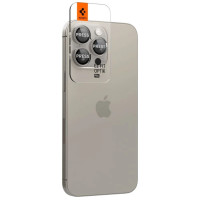 Spigen Optik.tR EZ Fit Camera Protector for iPhone 14 Pro / Pro Max / 15 Pro / Pro Max - Natural Titanium 2 pcs.