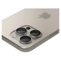 Spigen Optik.tR EZ Fit Camera Protector for iPhone 14 Pro / Pro Max / 15 Pro / Pro Max - Natural Titanium 2 pcs.