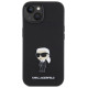 Karl Lagerfeld Silicone Ikonik Metal Pin case for iPhone 15 - black