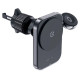 Acefast D18 car holder with MagSafe / Qi inductive charger + USB-A USB-C cable - black