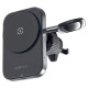 Acefast D18 car holder with MagSafe / Qi inductive charger + USB-A USB-C cable - black