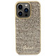 Guess Disco Metal Script case for iPhone 14 Pro - gold