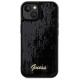 Guess Sequin Script Metal case for iPhone 14 / 15 / 13 - black