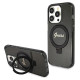 Guess Ring Stand Script Glitter MagSafe case for iPhone 13 Pro Max - black