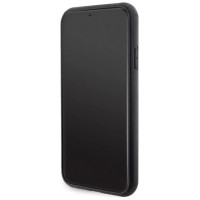 Karl Lagerfeld Gripstand Saffiano Karl&Choupette Pins case for iPhone 11 / Xr - black