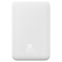 Baseus Magnetic Mini 20000 mAh 20W power bank - white + USB-C / USB-C cable