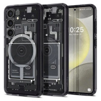 Spigen Ultra Hybrid OneTap Ring Case with MagSafe for Samsung Galaxy S24 - Clear (Zero One Pattern)