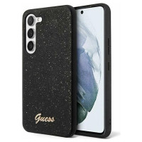 Guess Glitter Script case for Samsung Galaxy S24 - black