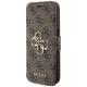 Guess 4G Metal Logo case for iPhone 15 Pro - brown