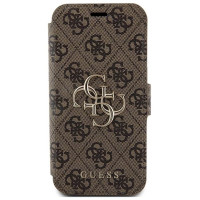 Guess 4G Metal Logo case for iPhone 15 Pro - brown