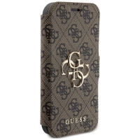 Guess 4G Metal Logo case for iPhone 15 Pro - brown