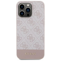 Guess 4G Stripe Collection case for iPhone 14 Pro - pink