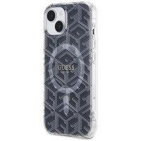 Guess IML GCube MagSafe case for iPhone 15 Plus / 14 Plus - black