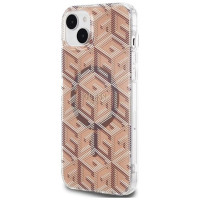 Guess IML GCube MagSafe case for iPhone 15 / 14 / 13 - brown