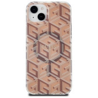 Guess IML GCube MagSafe case for iPhone 15 / 14 / 13 - brown