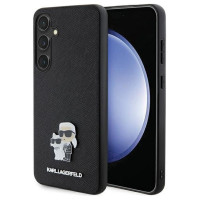 Karl Lagerfeld KLHCS24SPSAKCMPK S24 S921 hardcase black/black Saffiano Karl & Choupette Metal Pin