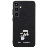 Karl Lagerfeld KLHCS24SPSAKCMPK S24 S921 hardcase black/black Saffiano Karl & Choupette Metal Pin