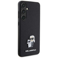 Karl Lagerfeld KLHCS24SPSAKCMPK S24 S921 hardcase black/black Saffiano Karl & Choupette Metal Pin