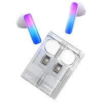 Joyroom TWS Joyroom JR-TC1 IceLens Series wireless headphones with LED lights - white