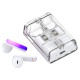 Joyroom TWS Joyroom JR-TC1 IceLens Series wireless headphones with LED lights - white