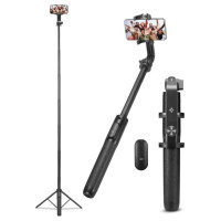 Spigen S560W Bluetooth Selfie Stick with Tripod - Black