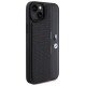 BMW Perforated Tricolor Line case for iPhone 15 Plus / 14 Plus - black