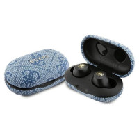 Guess TWS Guess 4G Metal Bluetooth headphones with ENC docking station - blue