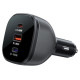 Acefast B14 car charger 165W 2x USB-C 1x USB-A - black