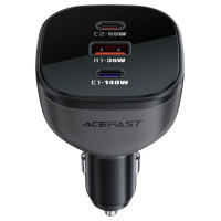 Acefast B14 car charger 165W 2x USB-C 1x USB-A - black
