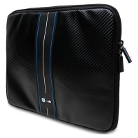 BMW Carbon & Blue Stripe sleeve for a 14" laptop - black