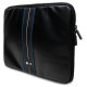 BMW Carbon & Blue Stripe sleeve for a 14" laptop - black