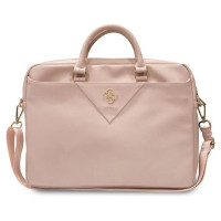 Guess Triangle 4G bag for a 16" laptop - pink