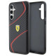 Ferrari Twist Metal Logo case for Samsung Galaxy S23 FE - black