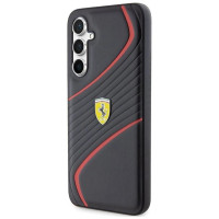 Ferrari Twist Metal Logo case for Samsung Galaxy S23 FE - black
