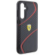 Ferrari Twist Metal Logo case for Samsung Galaxy S23 FE - black