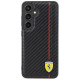 Ferrari Carbon Printed Line case for Samsung Galaxy S24 - black