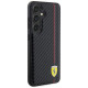Ferrari Carbon Printed Line case for Samsung Galaxy S24 - black