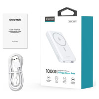 Choetech Powerbank Choetech B663 10000mAh 20W MagSafe USB-A / USB-C - white