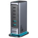 Joyroom JR-TCM02 multi-port GaN charger 65W EU 4x USB-C 2x USB-A - dark gray