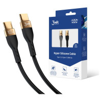 3Mk Protection 3mk Hyper Silicone Cable USB-C / USB-C 100W 2m - Black