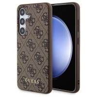 Guess 4G Metal Gold Logo case for Samsung Galaxy A35 - brown