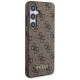 Guess 4G Metal Gold Logo case for Samsung Galaxy A35 - brown
