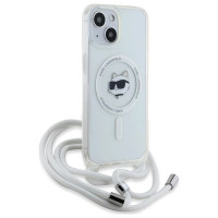 Karl Lagerfeld IML Choupette Head & Cord MagSafe case for iPhone 13 / 14 / 15 - transparent
