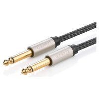 Ugreen AV128 10636 mono TS cable 6.35mm jack / 6.35mm jack 1m - gray