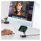 Ugreen W702 3in1 inductive charger with MagSafe / Qi2 and USB-C port for phone / headphones - black