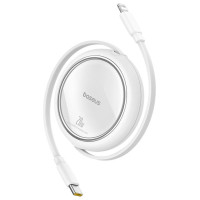 Baseus Free2Pull Cable Retractable USB-C / Lightning 20W 1m - White