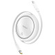 Baseus Free2Pull Cable Retractable USB-C / Lightning 20W 1m - White