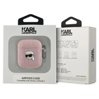 Karl Lagerfeld Monogram Karl Head case for AirPods 1 / 2 - pink